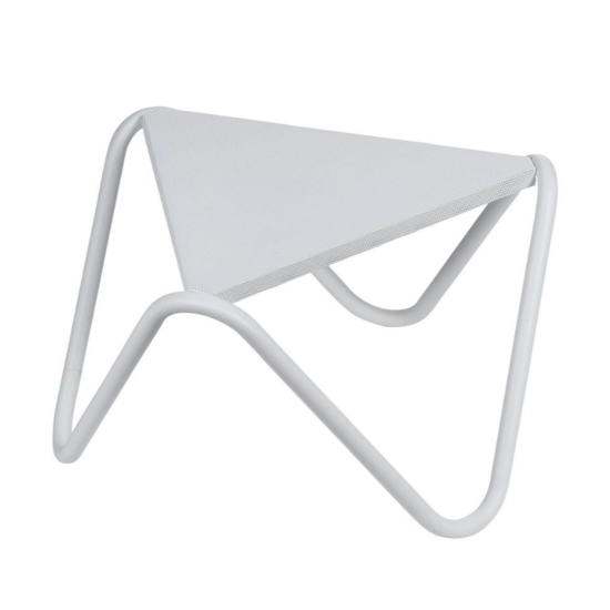 Table basse Vogue plateau micro-perforé - Titane - Lafuma  