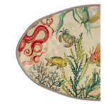 Plat ovale 52x30 en mélamine - Sea Life