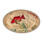 Set de 2 plats ovale 24x15 en mélamine - Sea Life