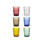 Lot de 6 verres hauts Vanity - &quot;Aria, Acqua &amp; Terra&quot; Assortis