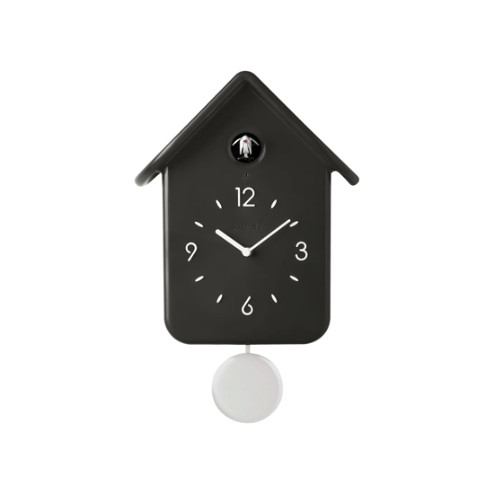 Horloge à coucou avec pendule "Home" - Charcoal