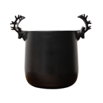 Seau  glace noir Ttes de cerfs - Chehoma 