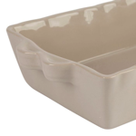 Plat à four Feston rectangulaire Gris 32x21 - Côté Table