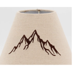 Lampe métal flocon-Montagne H40