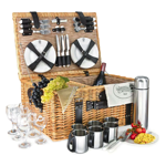 Panier Pique-nique osier 6P - Louvre