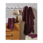 Gant de toilette éponge unie Prune - 15x21 - Sylvie Thiriez 