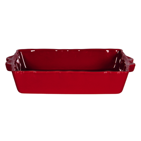 Plat à four rectangulaire Charlotte Carmin 32x21 - Côté Table