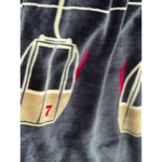 Plaid polaire Télécabine Bleu marine 150x200