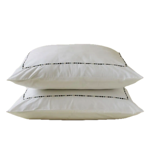 Lot de 2 taies d'oreiller En pointillés Kaki - Sylvie Thiriez