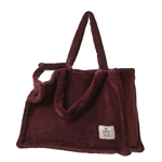 Tote bag polaire Aubergine - Sylvie Thiriez