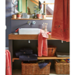 Éponge brodée Après ski bleu nuit - Sylvie Thiriez