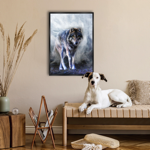 Toile CA noir Loup Tika 65x92,5 TOIR 73969