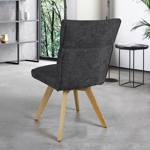 Chaise Ambre pivotante pieds Bois